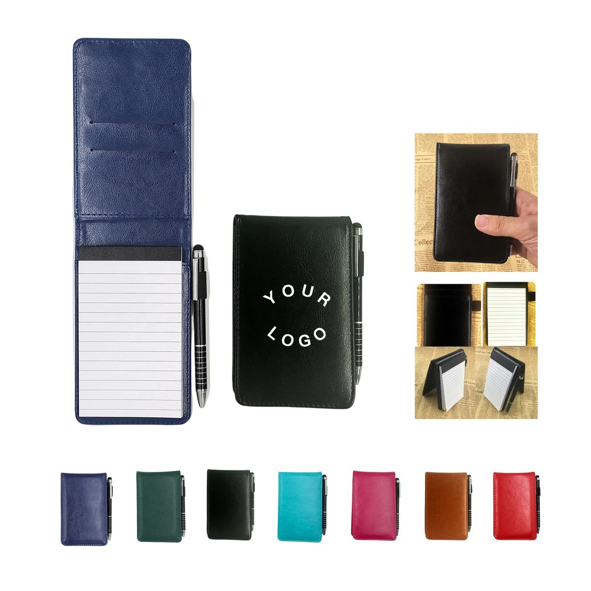 Compact Polyester A7 Notebook for Travel and Work 2