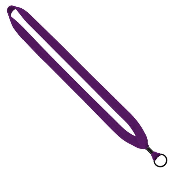 3/4" Cotton Lanyard with Metal Crimp & Split-Ring 83