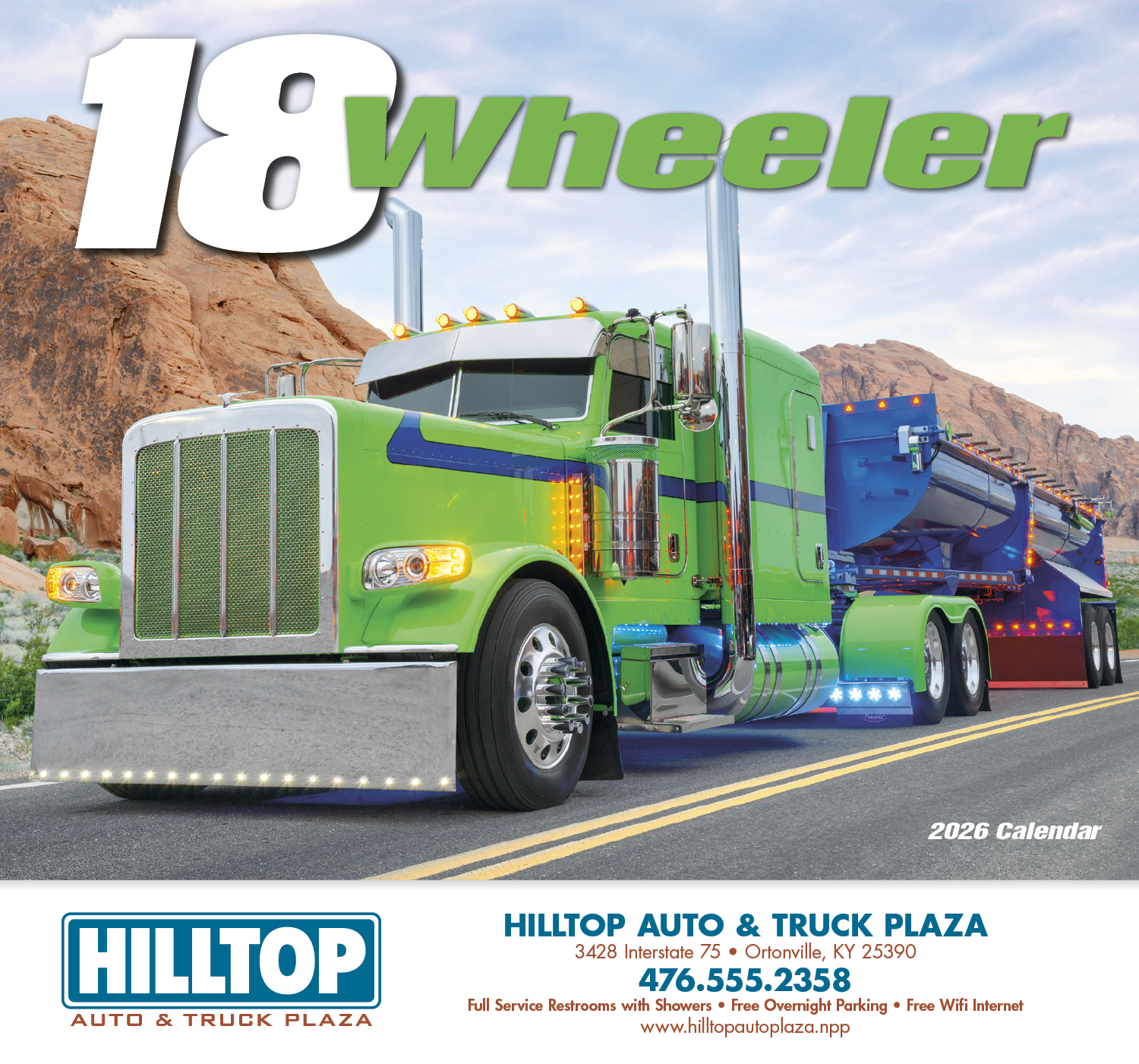 HotLine® Products 18-Wheeler Wall Appointment Calendar - Stapled 42
