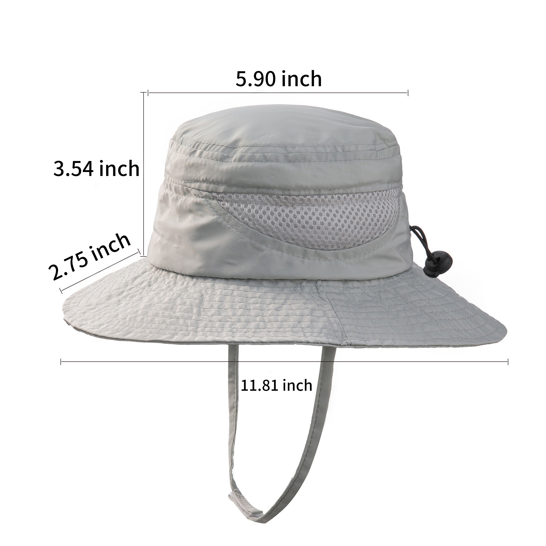 Kids Wide Brim Mesh Sun Hat 3