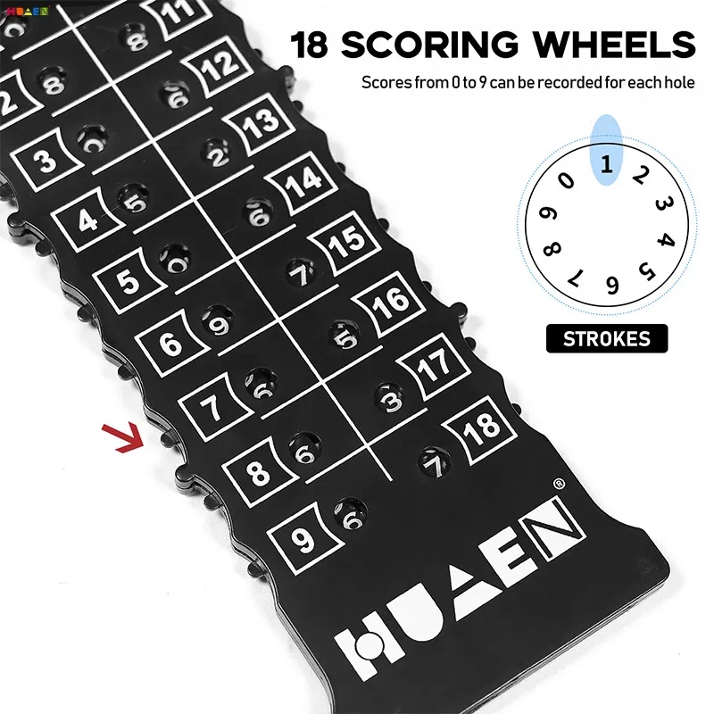 Portable Plastic Golf Stroke Putt Score Counter Tool 1