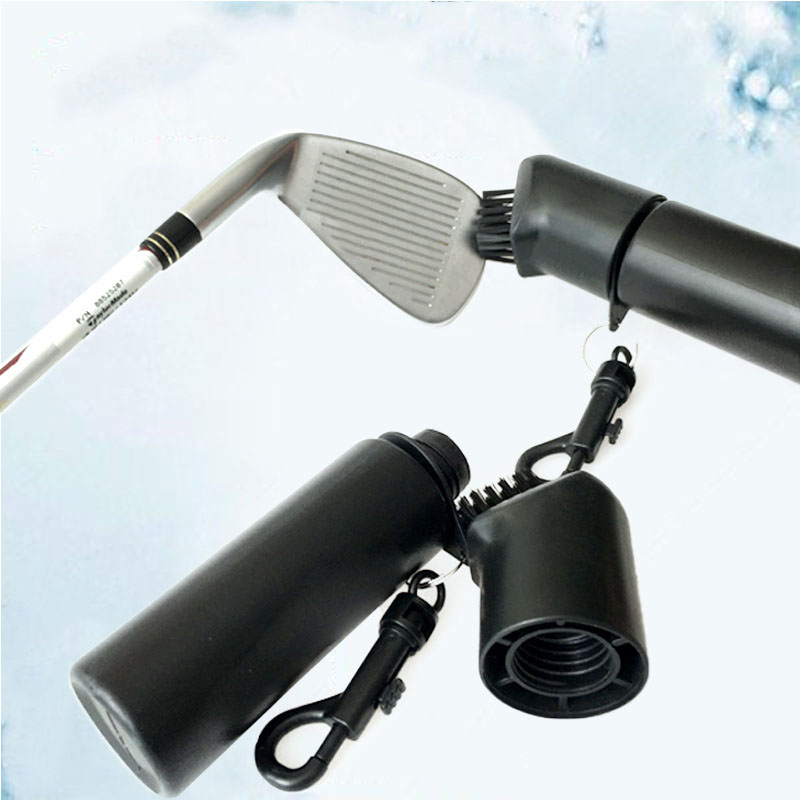 Plastic Golf Ball Cleaning Brush w/ Water Bottle 1