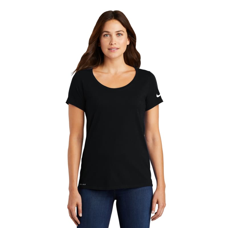 Nike Ladies Dri-FIT Cotton/Poly Scoop Neck Tee. 11