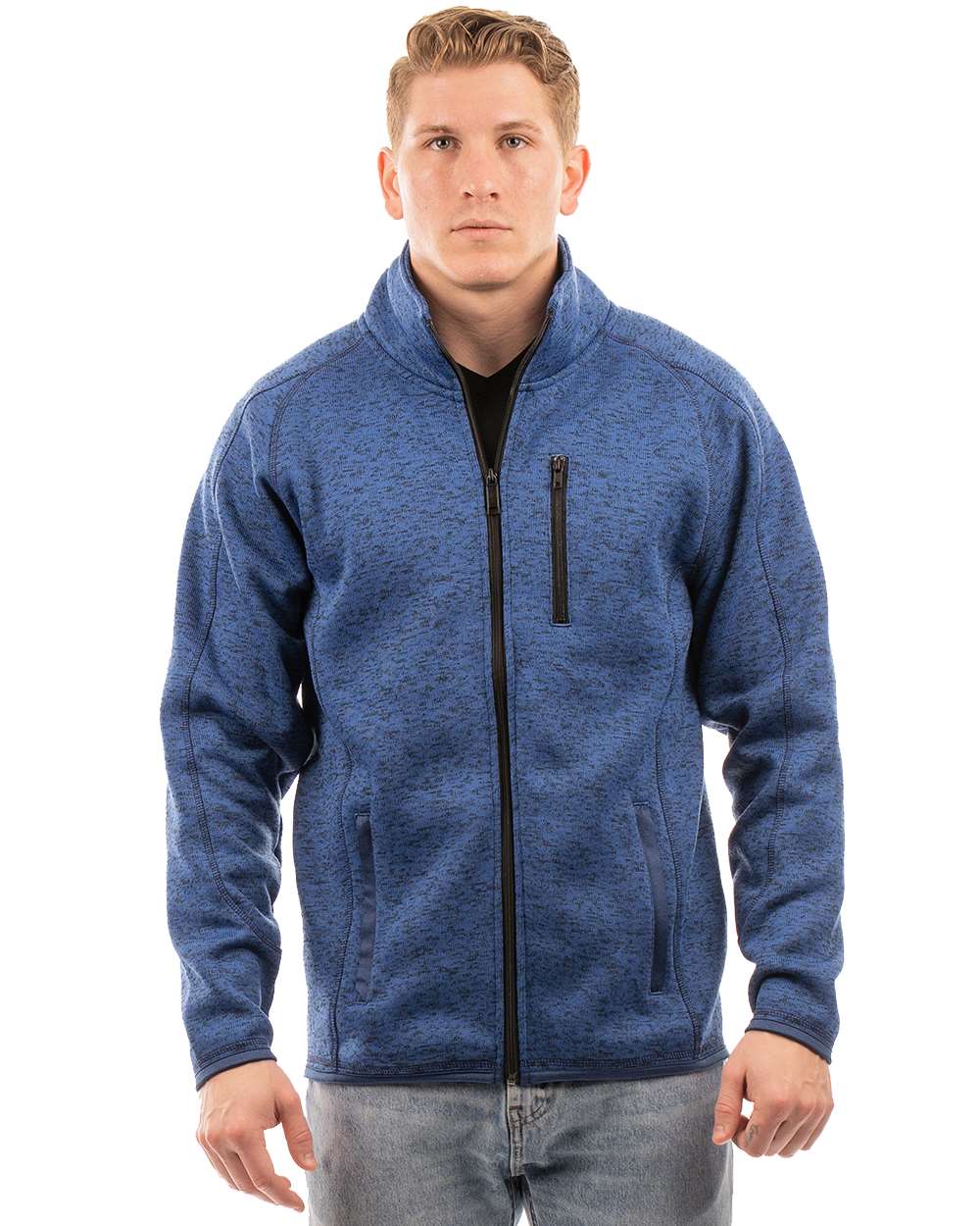 Men's Sweater Knit Jacket - 3901 5