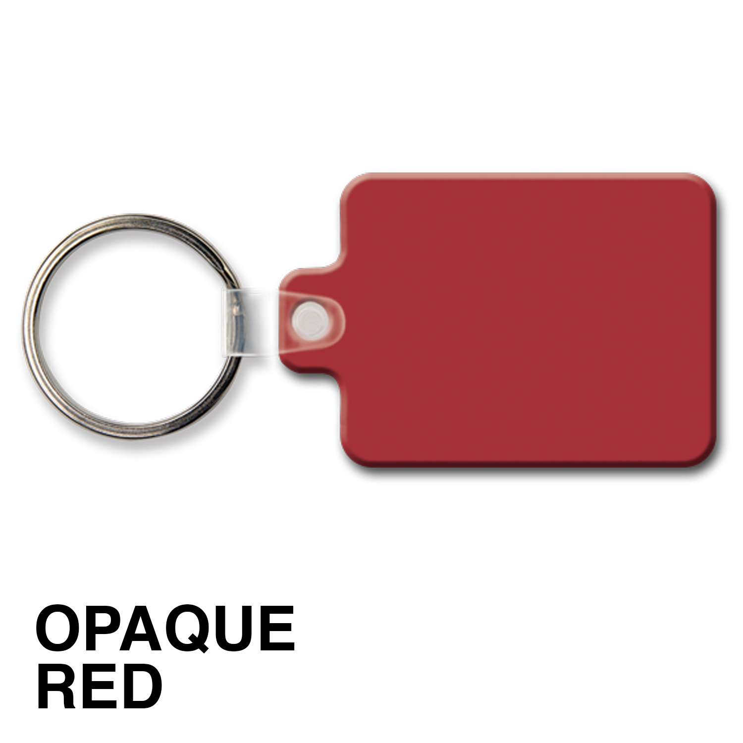 Medium Rectangle Key Tag w/Round Corners & Tab 7