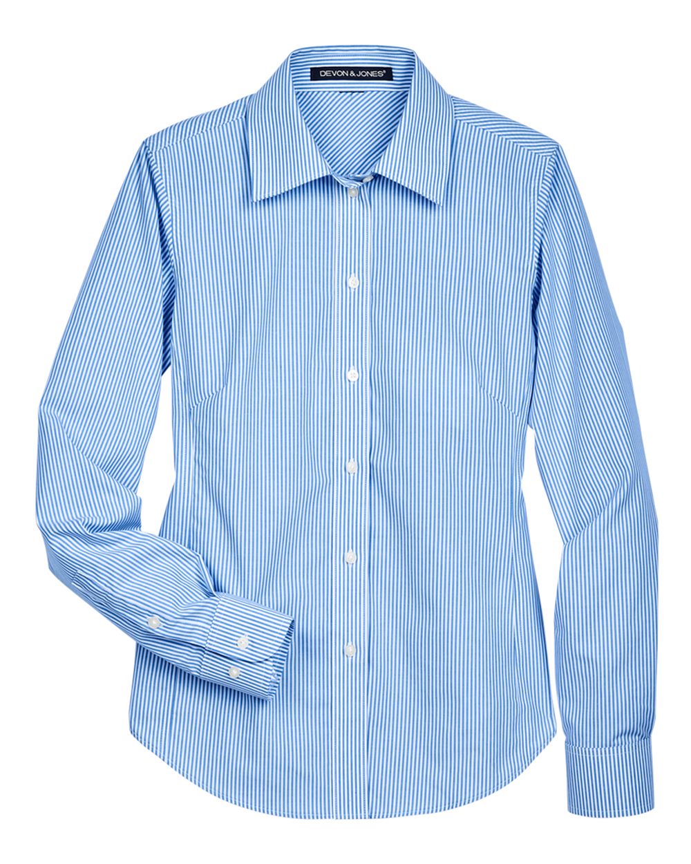 Women's Crown Collection® Banker Stripe Woven Dress Shirt - D645W 16
