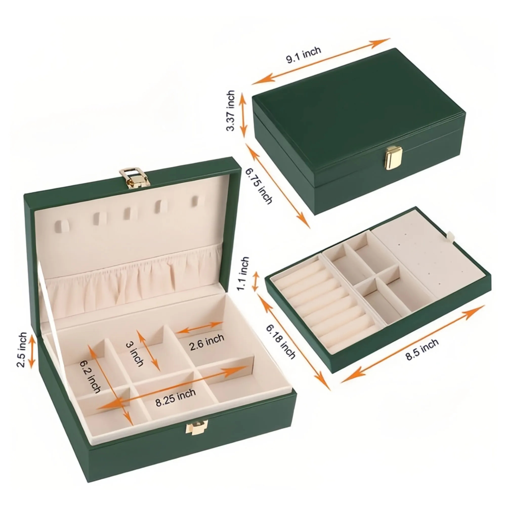 Double-Layer Jewelry Organizer Box 3