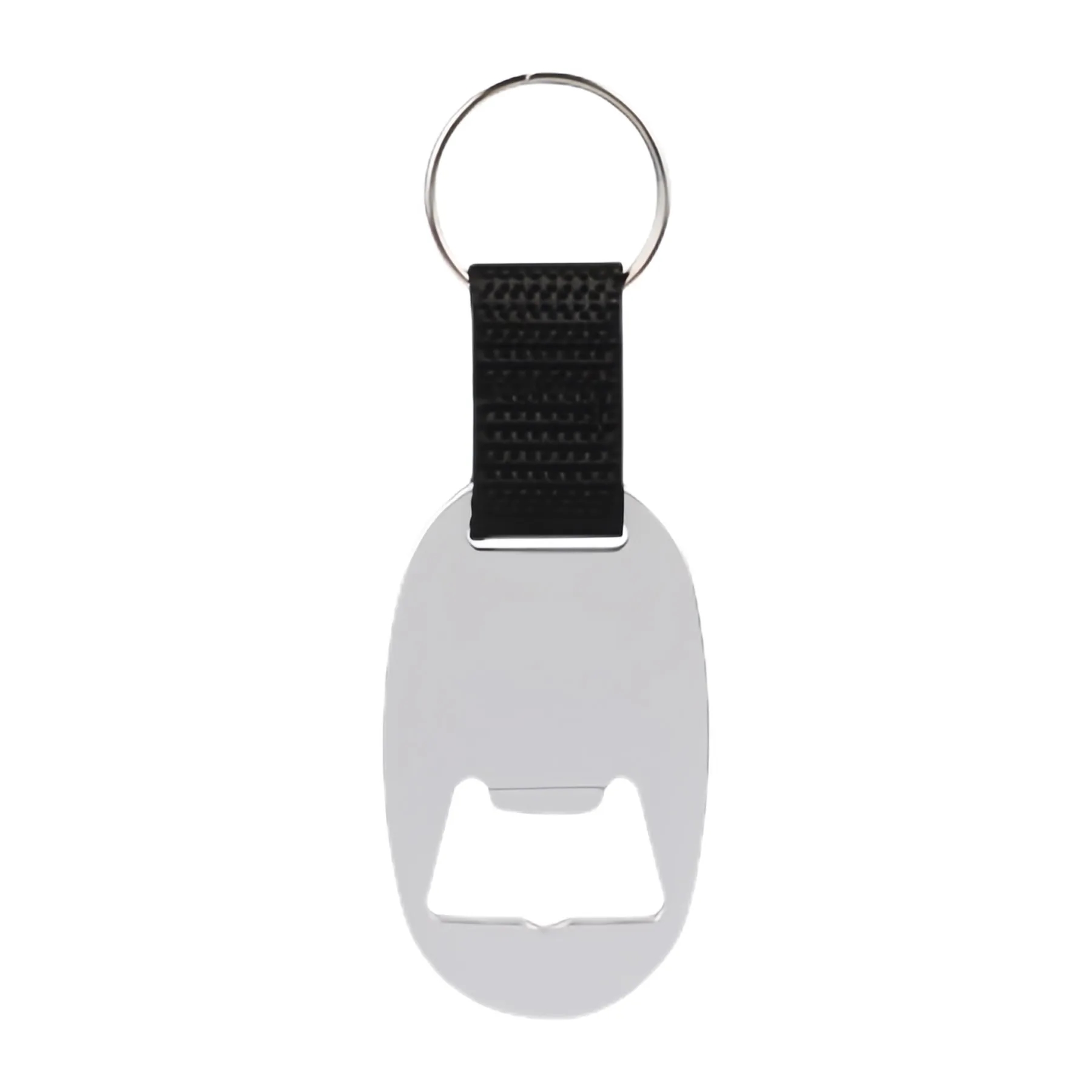 Oval Bottle Opener Keychain w/ Strap 13