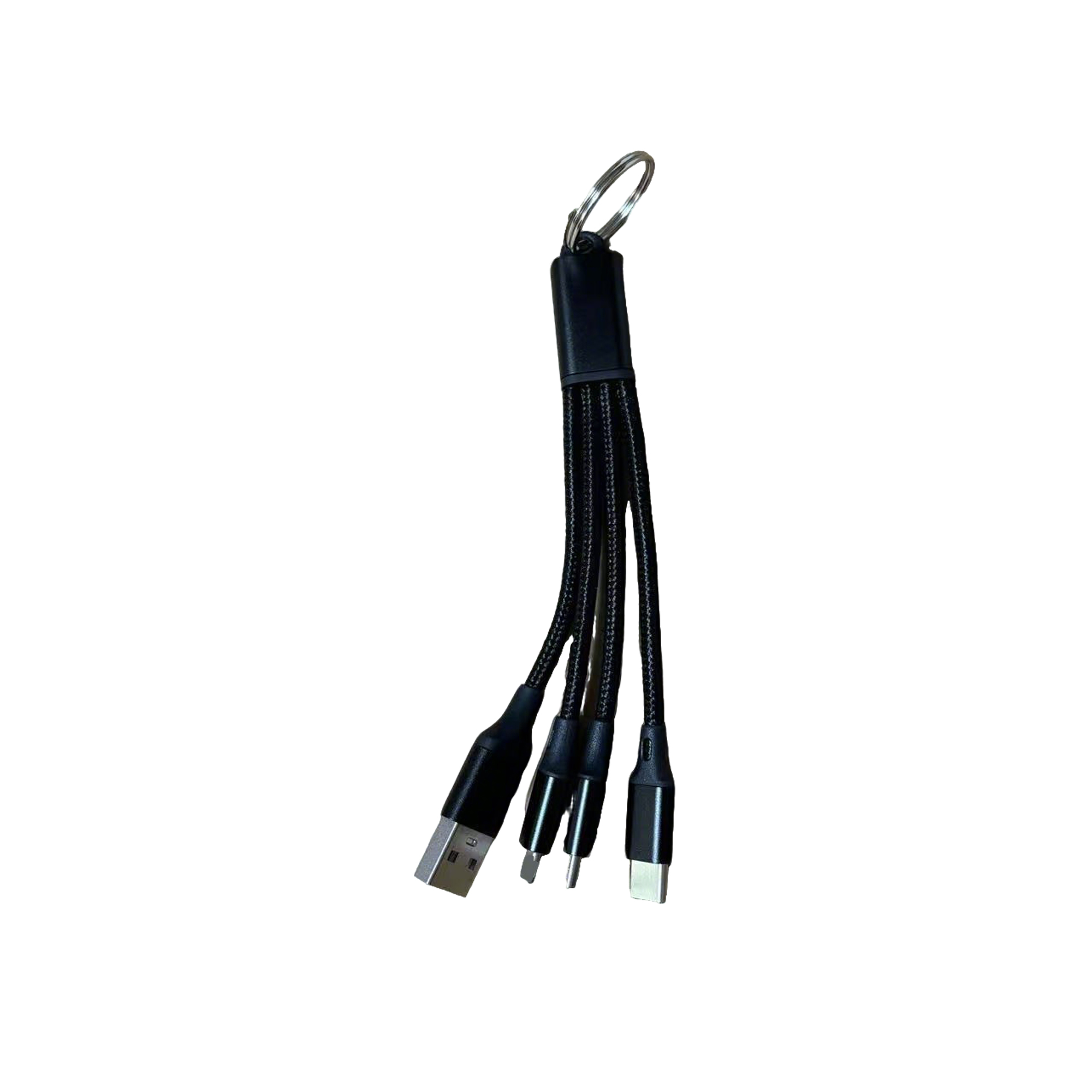 Keyring Compact Charging Cable 5.2" Length Travel Connector 6