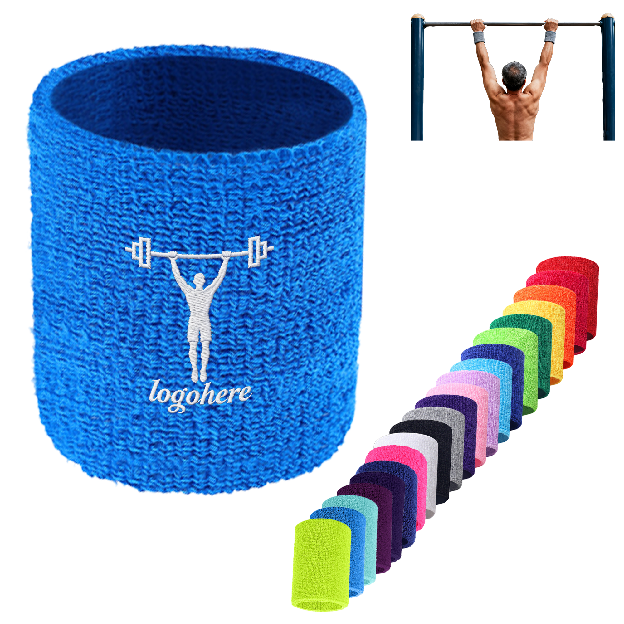 Elite Athletic Embroidered Wristbands 7
