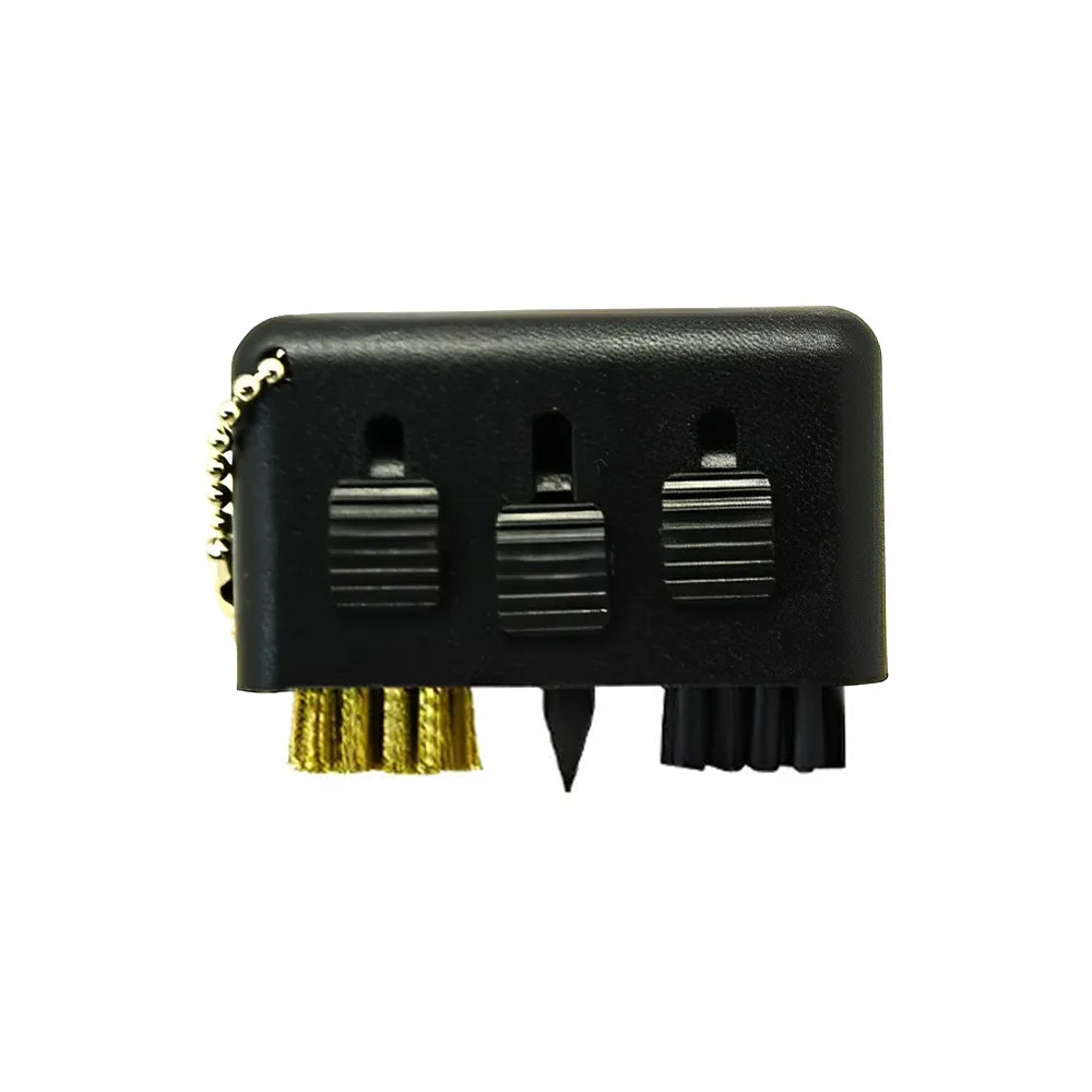 Plastic Mini 3-In-1 Golf Brush Keychain 5