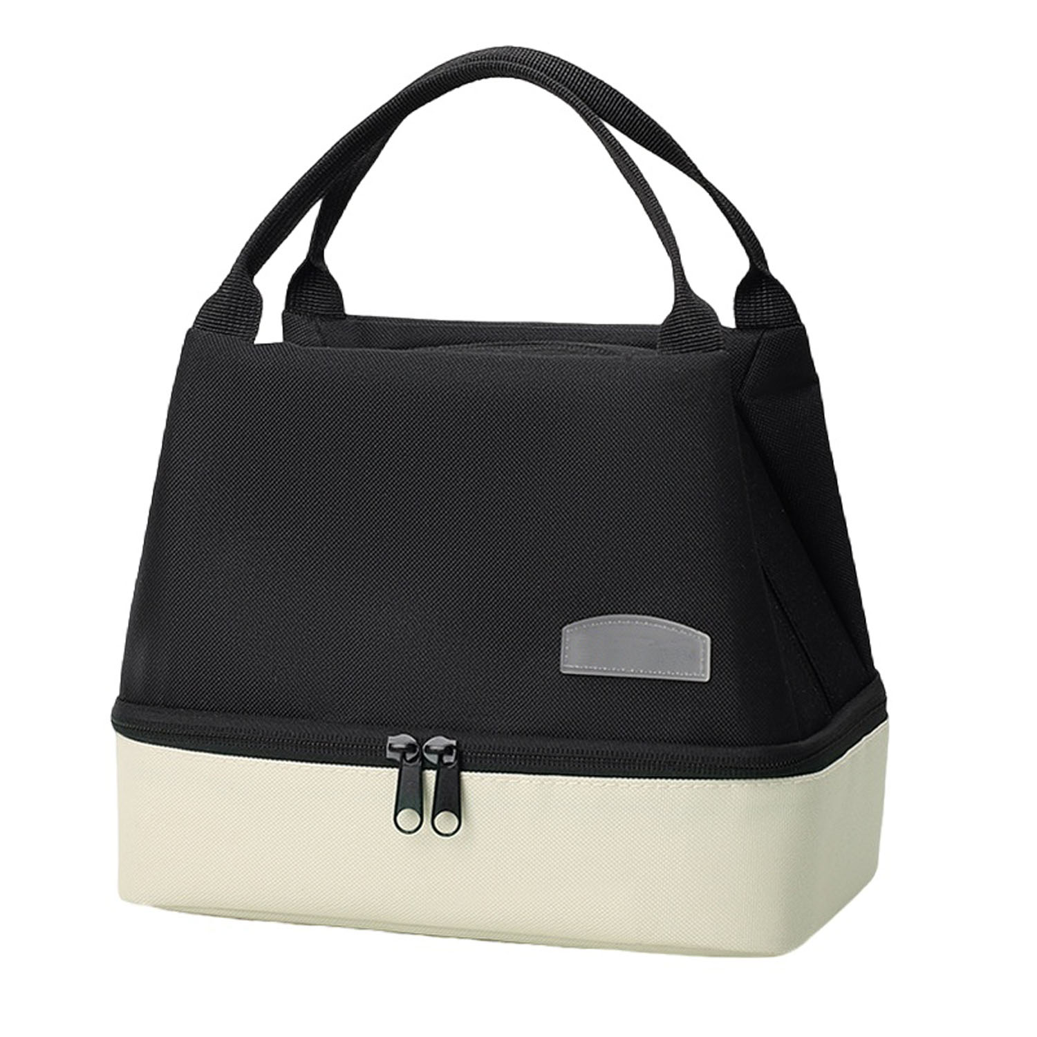 Two Tone Dual Layer Oxford Insulated Lunch Bag 9