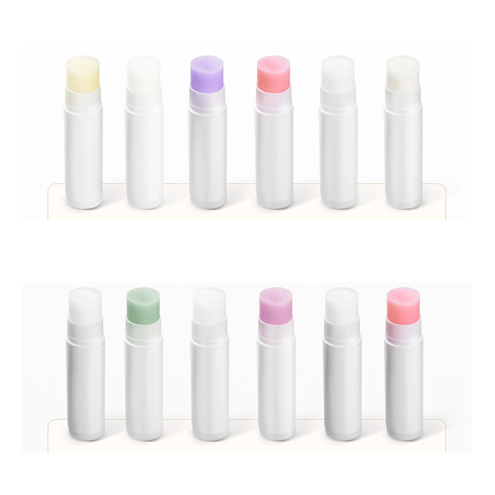 Colorful Label Natural Lip Balm MOQ100pcs 6