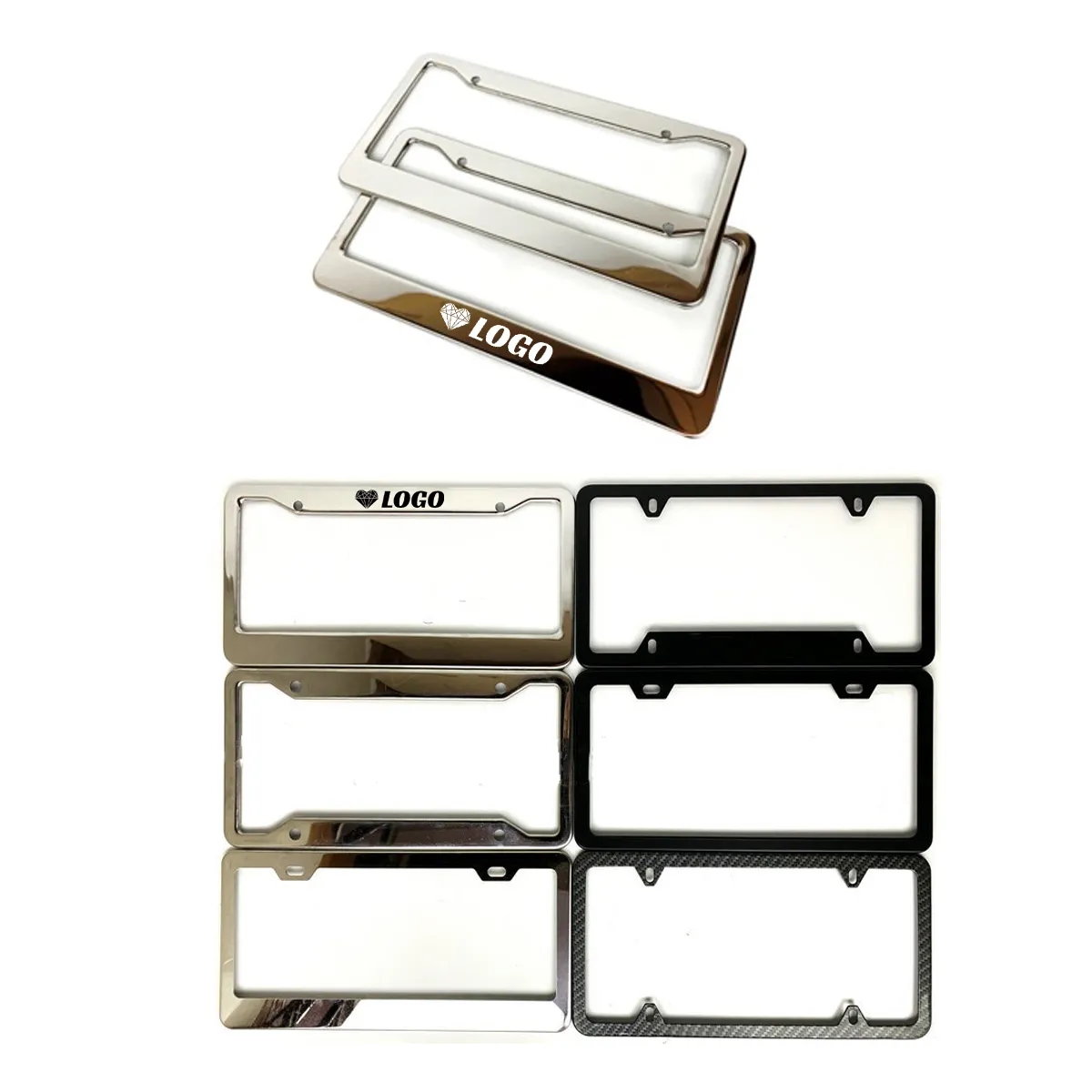 Aluminum Car's License Plate Frame