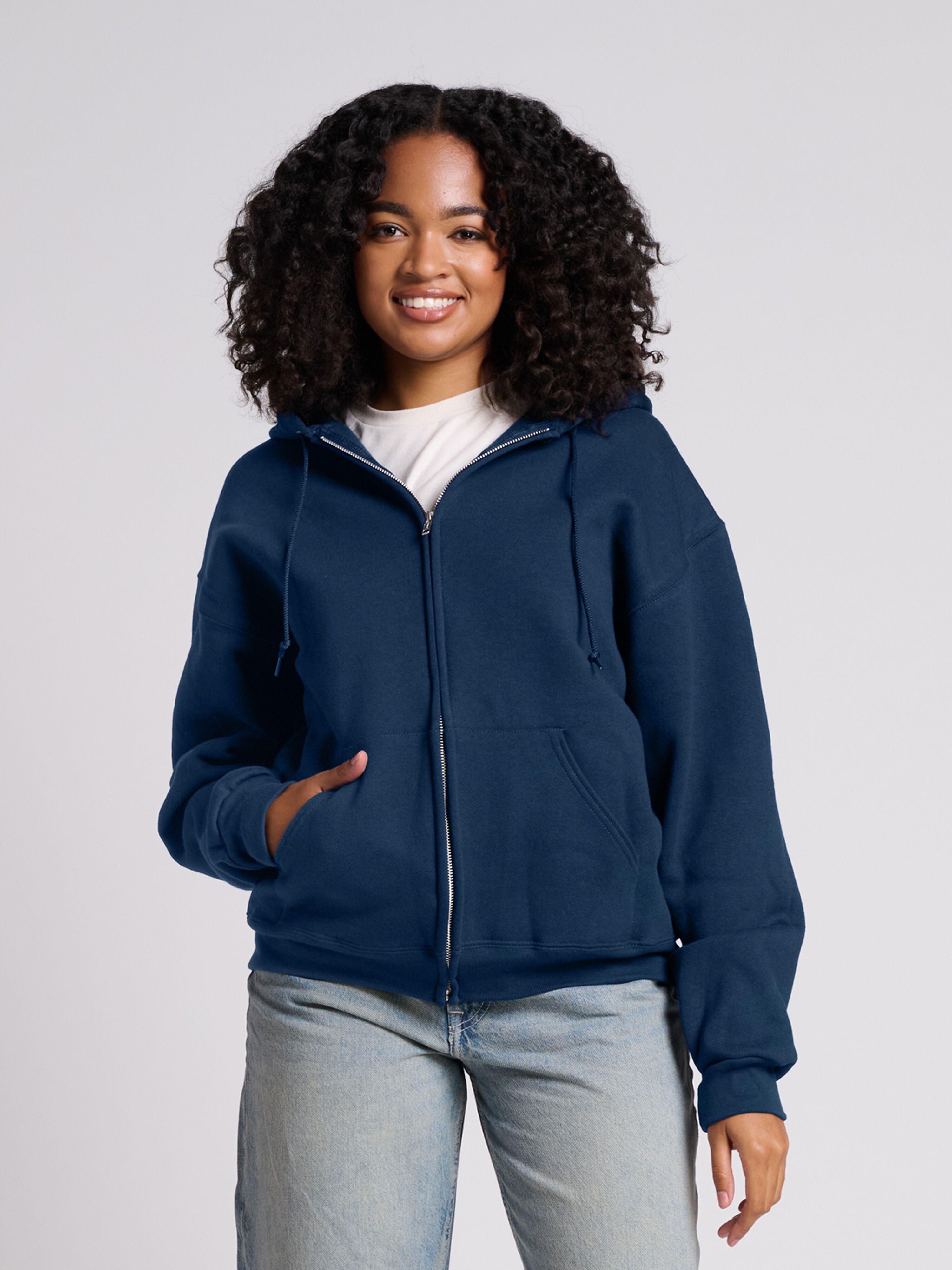 NEW JERZEES Rugged™ Unisex Full-Zip Hooded Sweatshirt   3