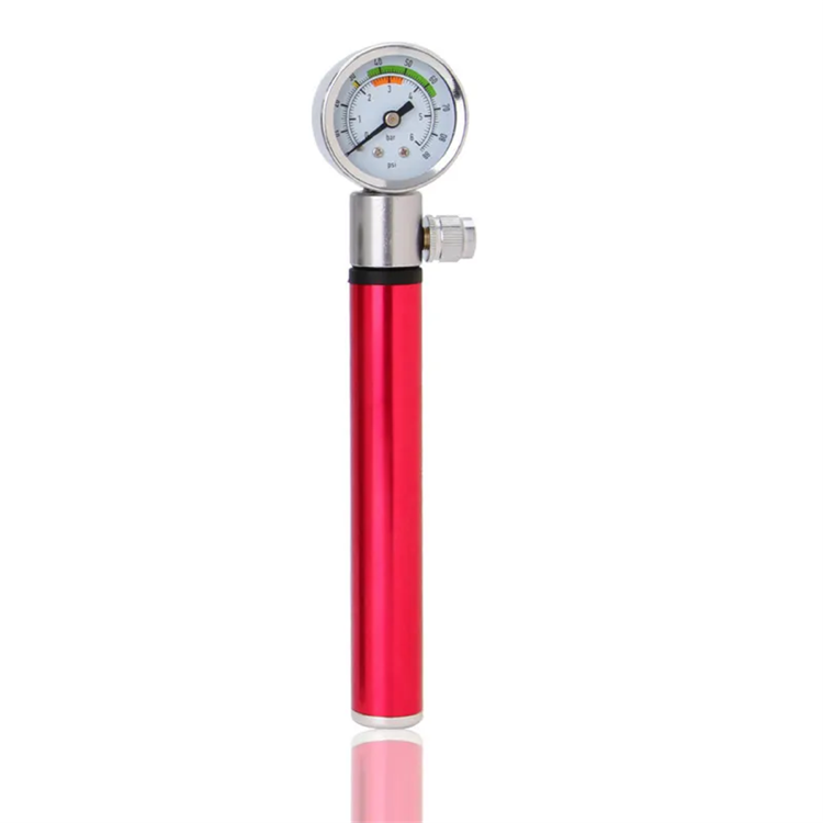 Bike Pump Portable with Pressure Gauge 2
