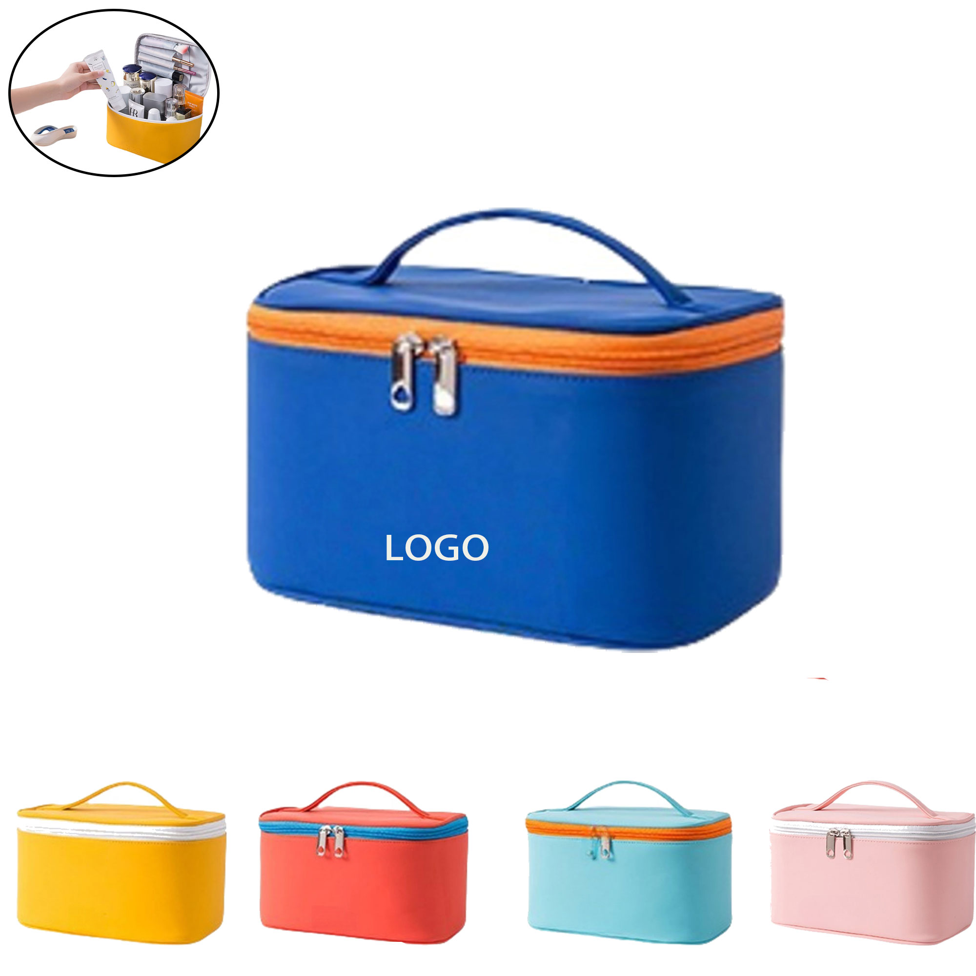 Large Capacity Cosmetic Organizer with Handle 3