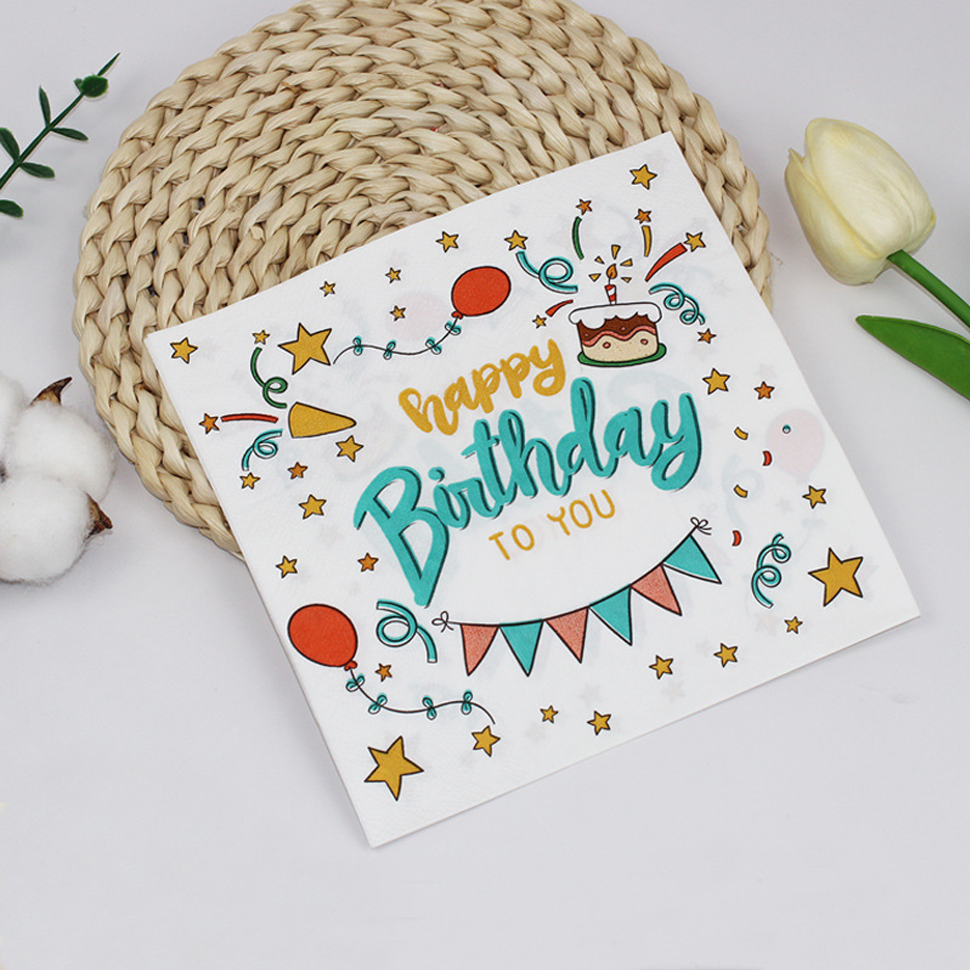 Personalized Full-Surface Printed 2-Ply Drink Napkins 3