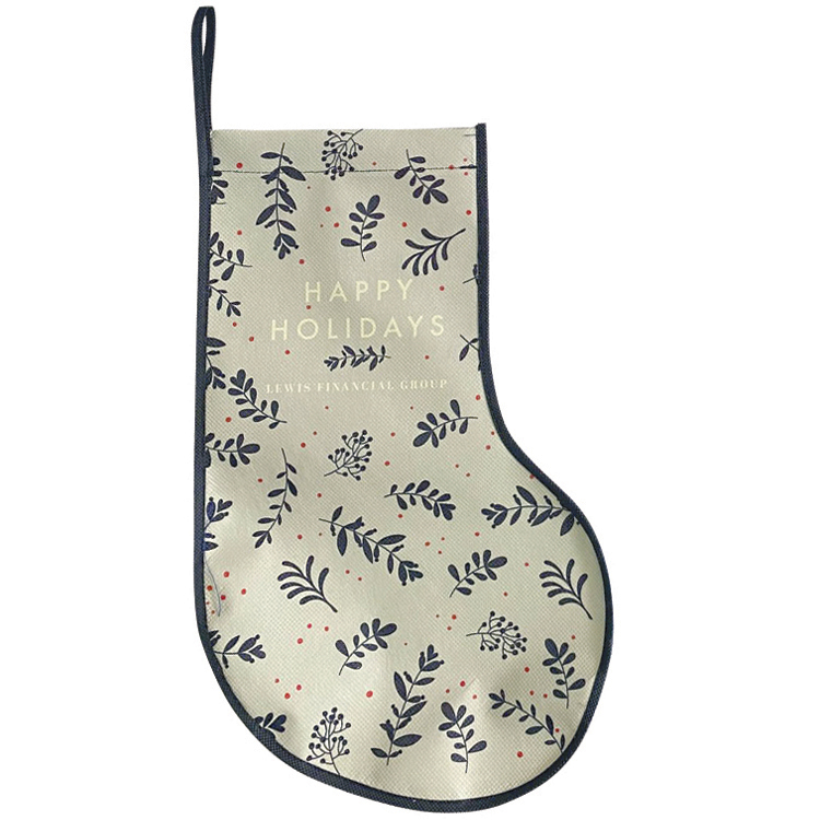 Custom Christmas Stocking With Colored Trim 6