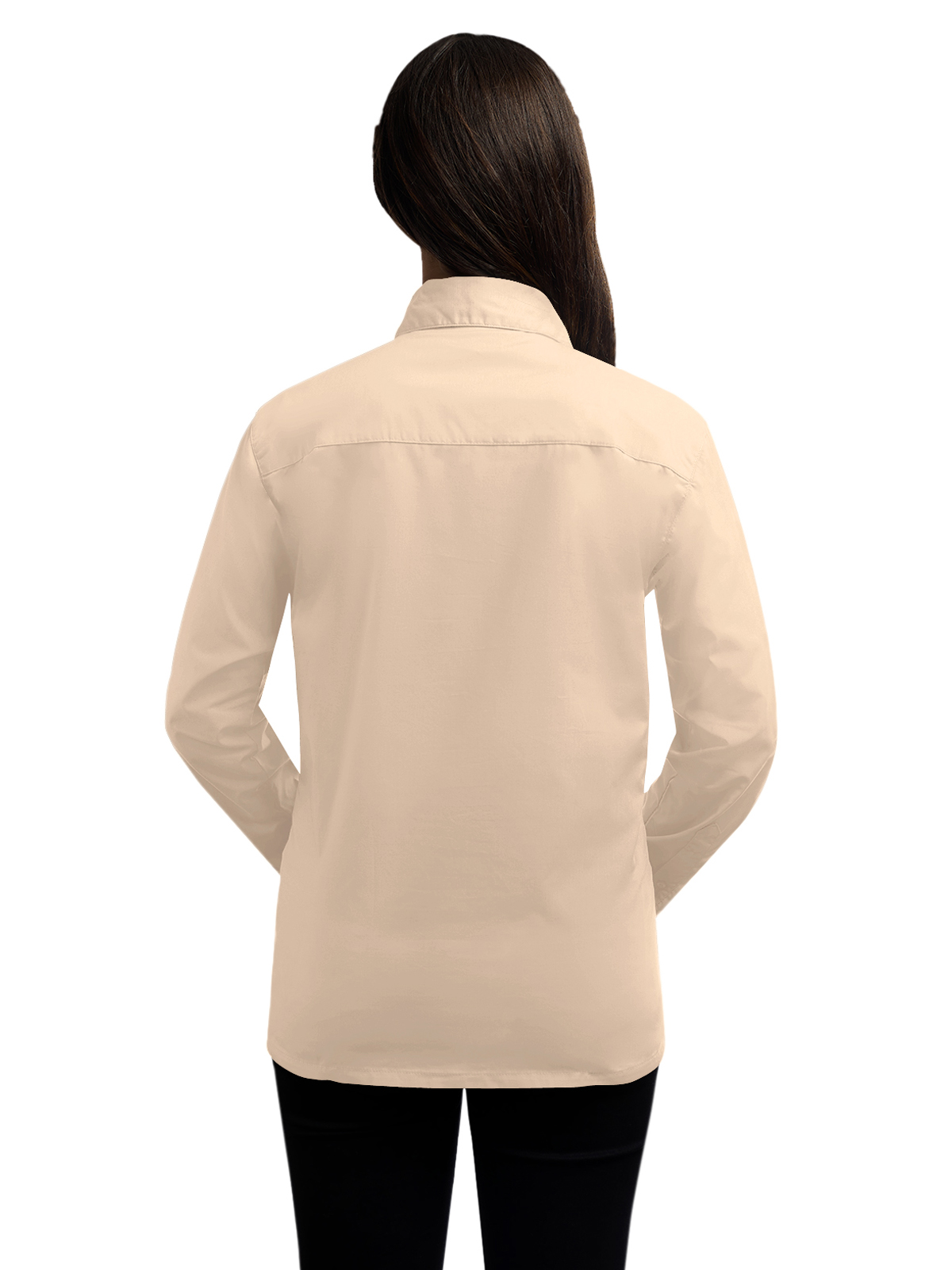 Blue Generation - Women's Pocketless Long Sleeve Superblend Poplin Shirt 13
