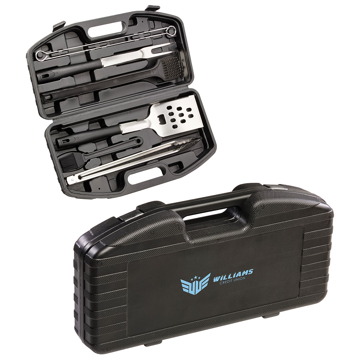 Highland 9-Piece Stainless Steel BBQ Set with Hardshell Case 6