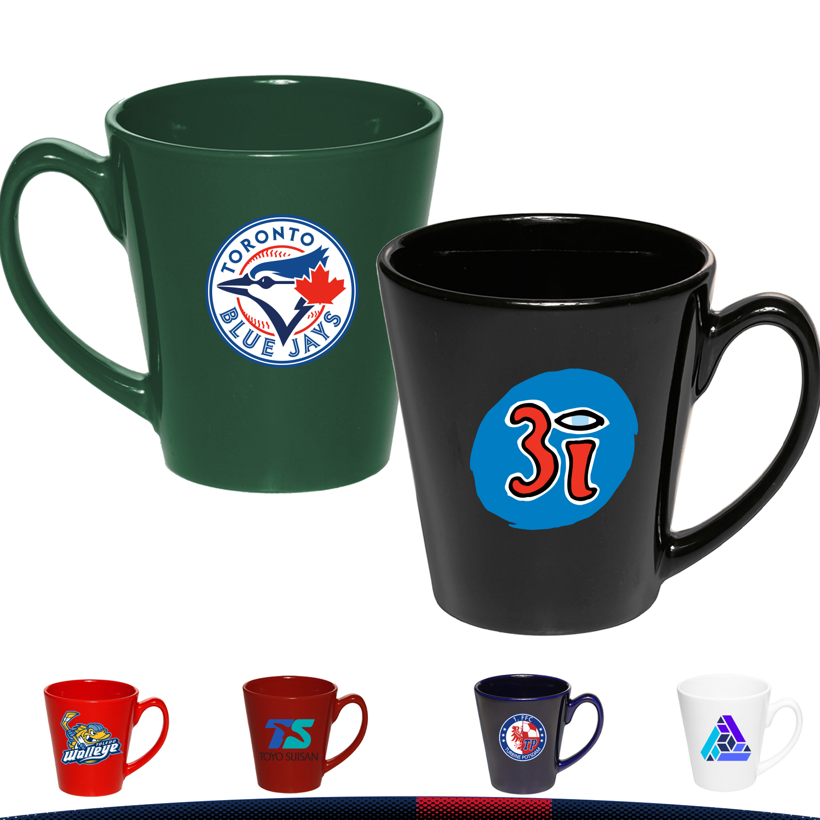 12 oz. Blint Ceramic Latte Custom Mugs 6