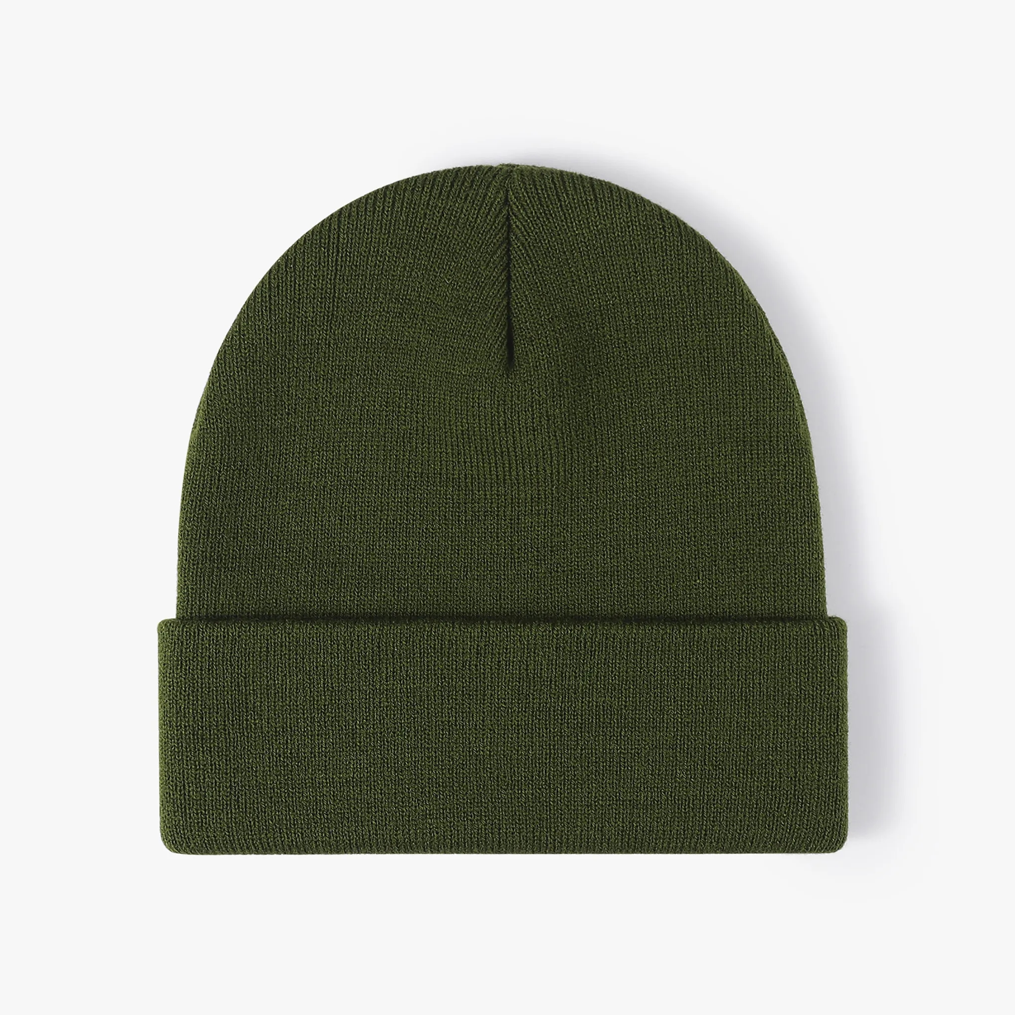 Unisex Acrylic Knit Cuffed Beanie Caps 7