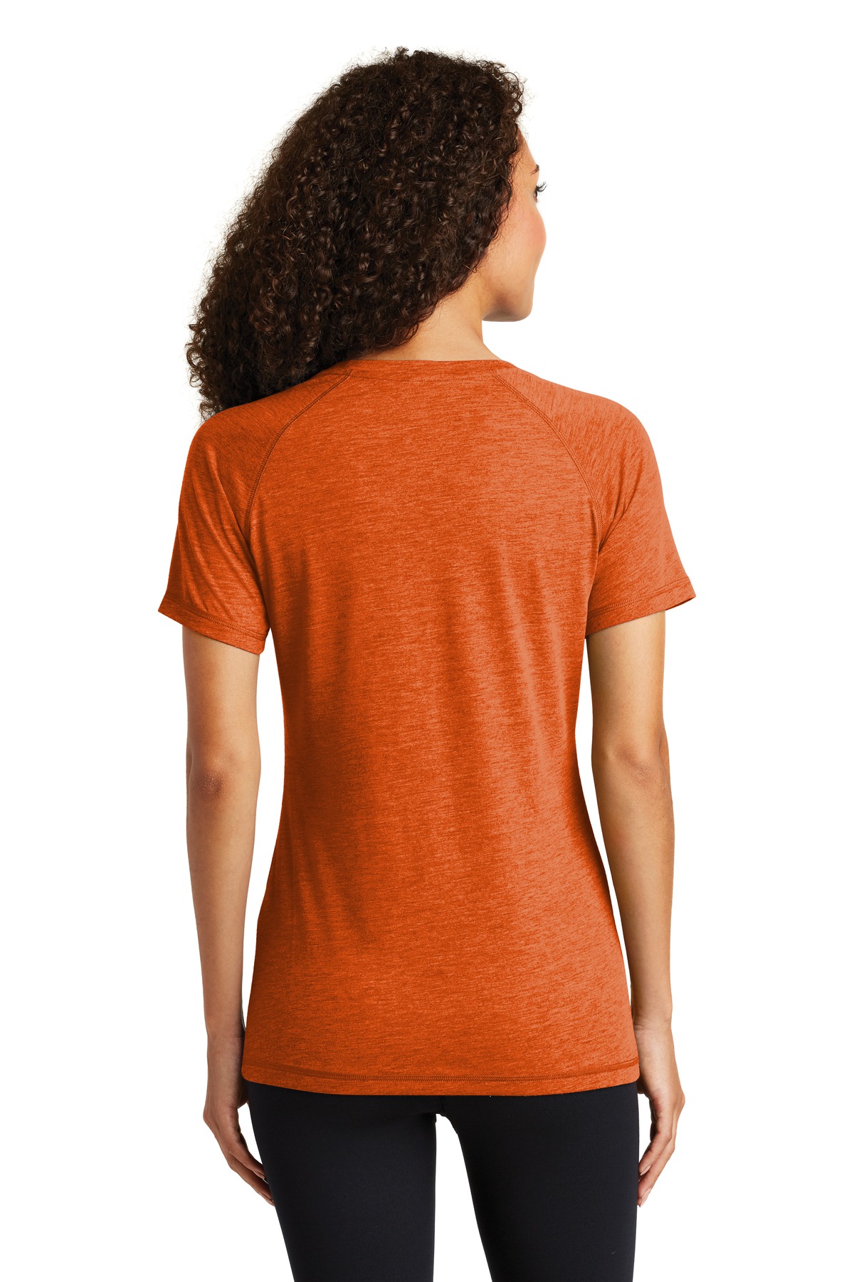 Sport-Tek Women's PosiCharge Tri-Blend Wicking Scoop Neck Raglan Tee. LST400 55