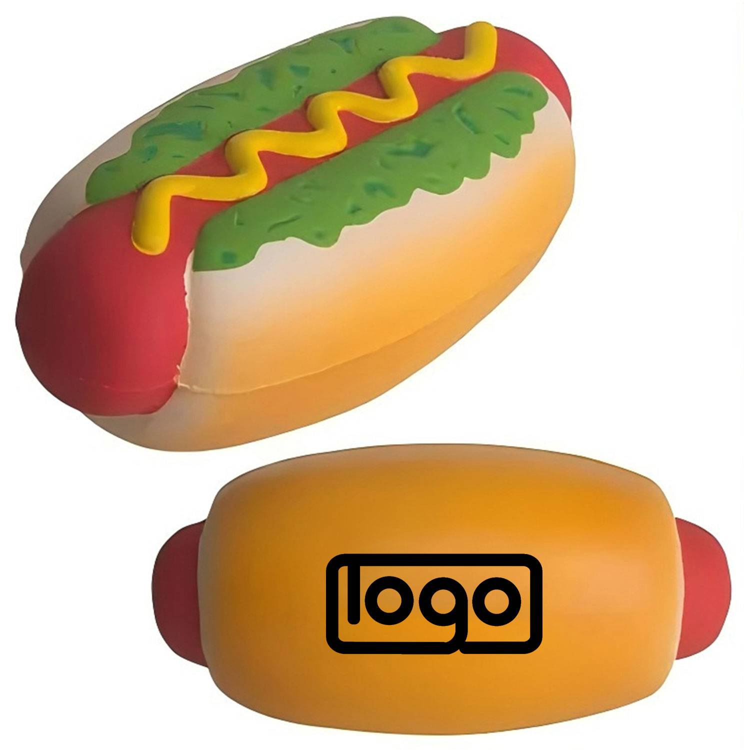 Hot Dog-Shaped PU Foam Stress Toy - Fun & Squeezable 4