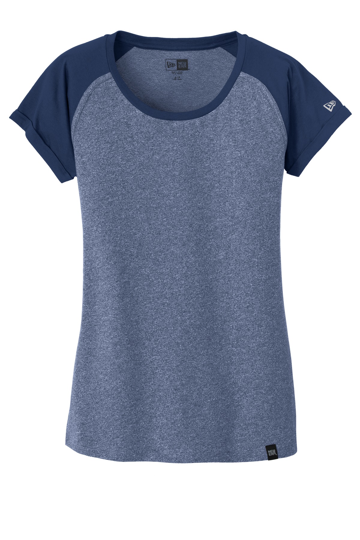 New Era Women's Heritage Blend Varsity Tee. LNEA107 1
