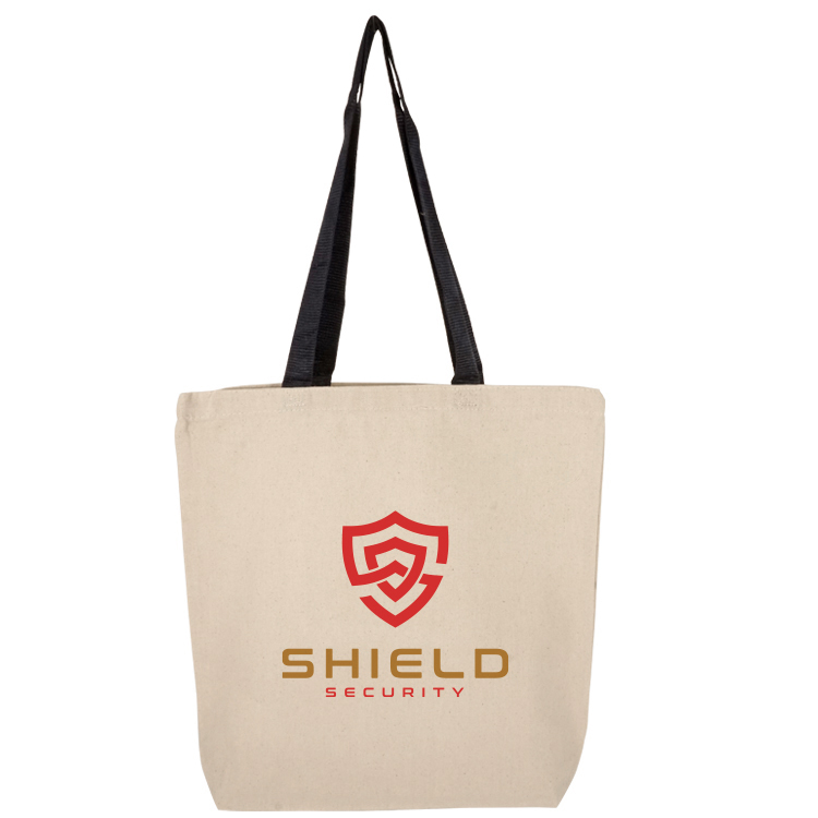 Clearwater Color Handle Cotton Tote, custom tote bag with logo imprint 3