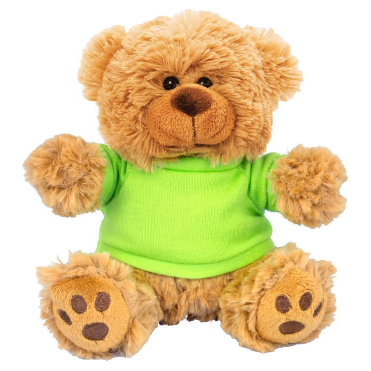 Ted T. Bear" 6" Plush Teddy Bear With Choice of T-Shirt Color 15