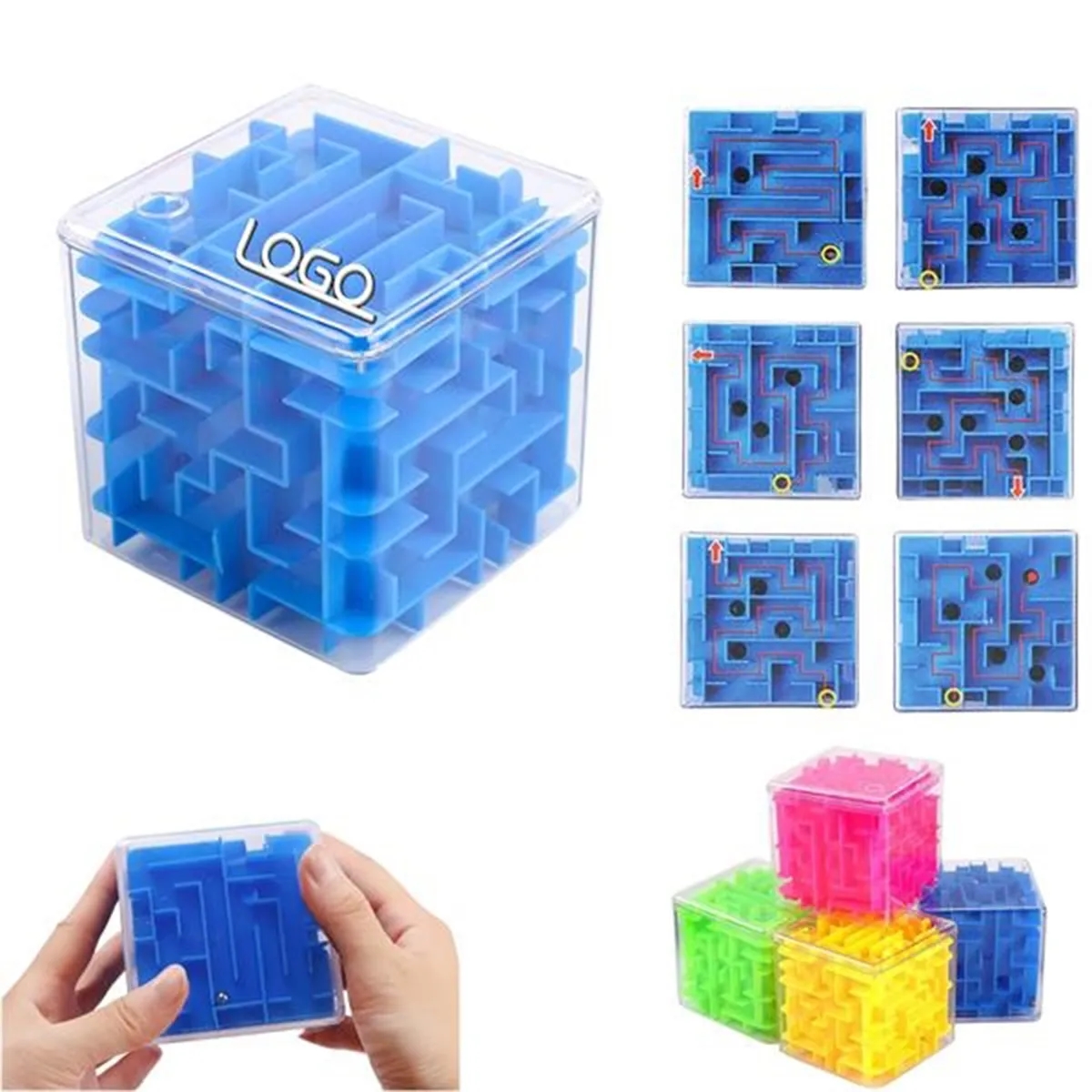 Stock Stress Reliever Toy 3D Rolling Ball Six Sided Maze 4