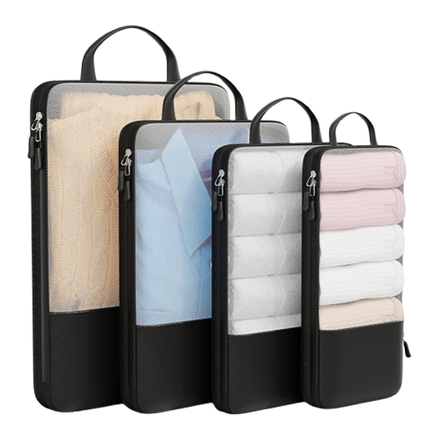 4-Pc Foldable Airflow Packing Bags - Luggage Organizers 5