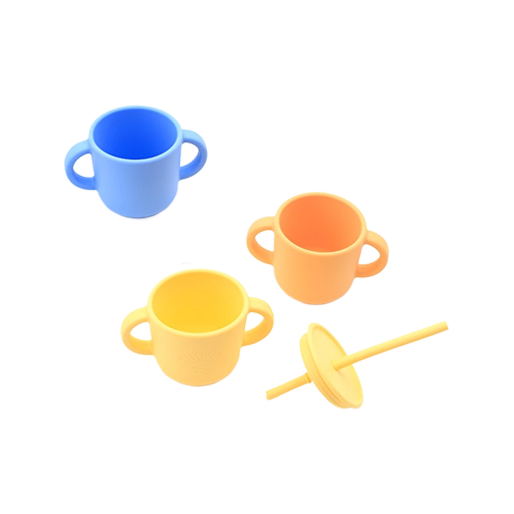 Children'S Silicone Suction Straw Cup 2
