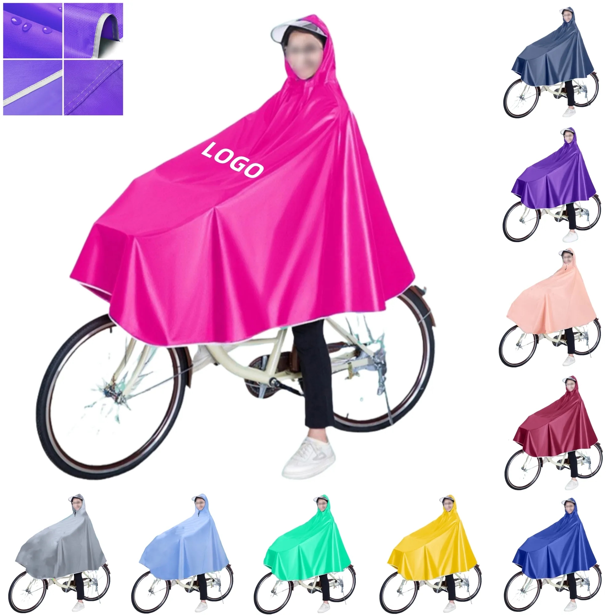 Thickened Raincoat Cycling Against Heavy Rain 7