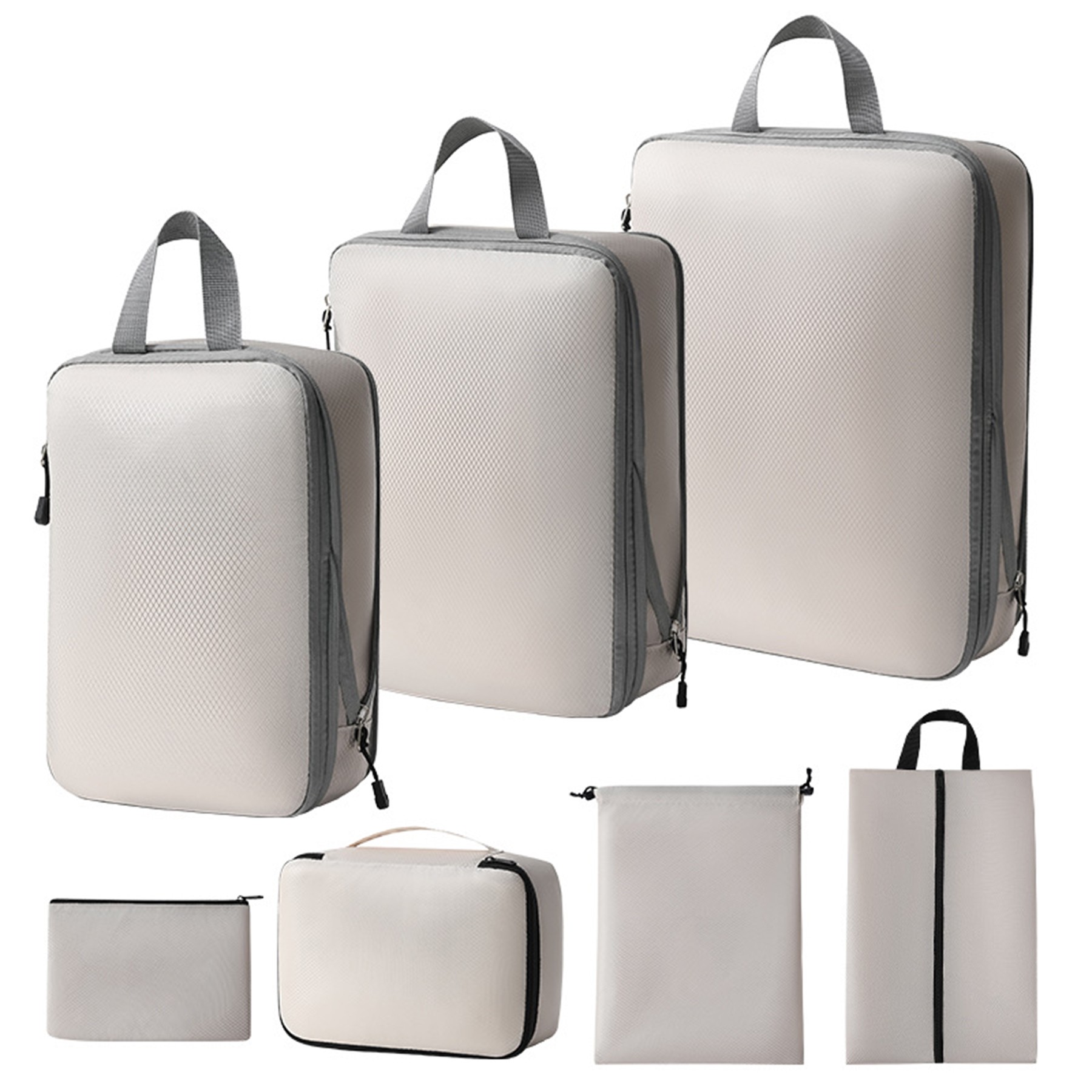 7 Set Travel Compression Packing Cubes Bags 6