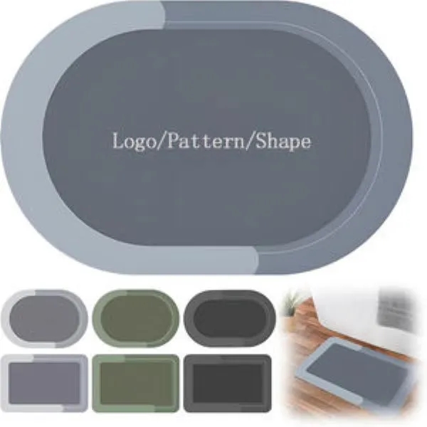 Water Absorbent Diatom Bathroom Mat 1