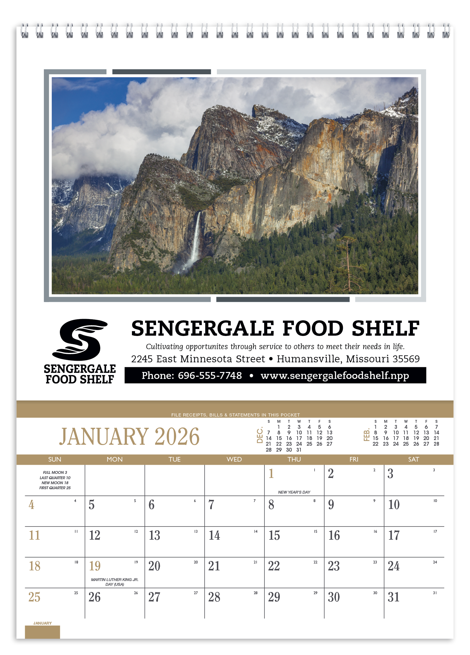 Triumph® Calendars Recipe Pocket Calendar 65