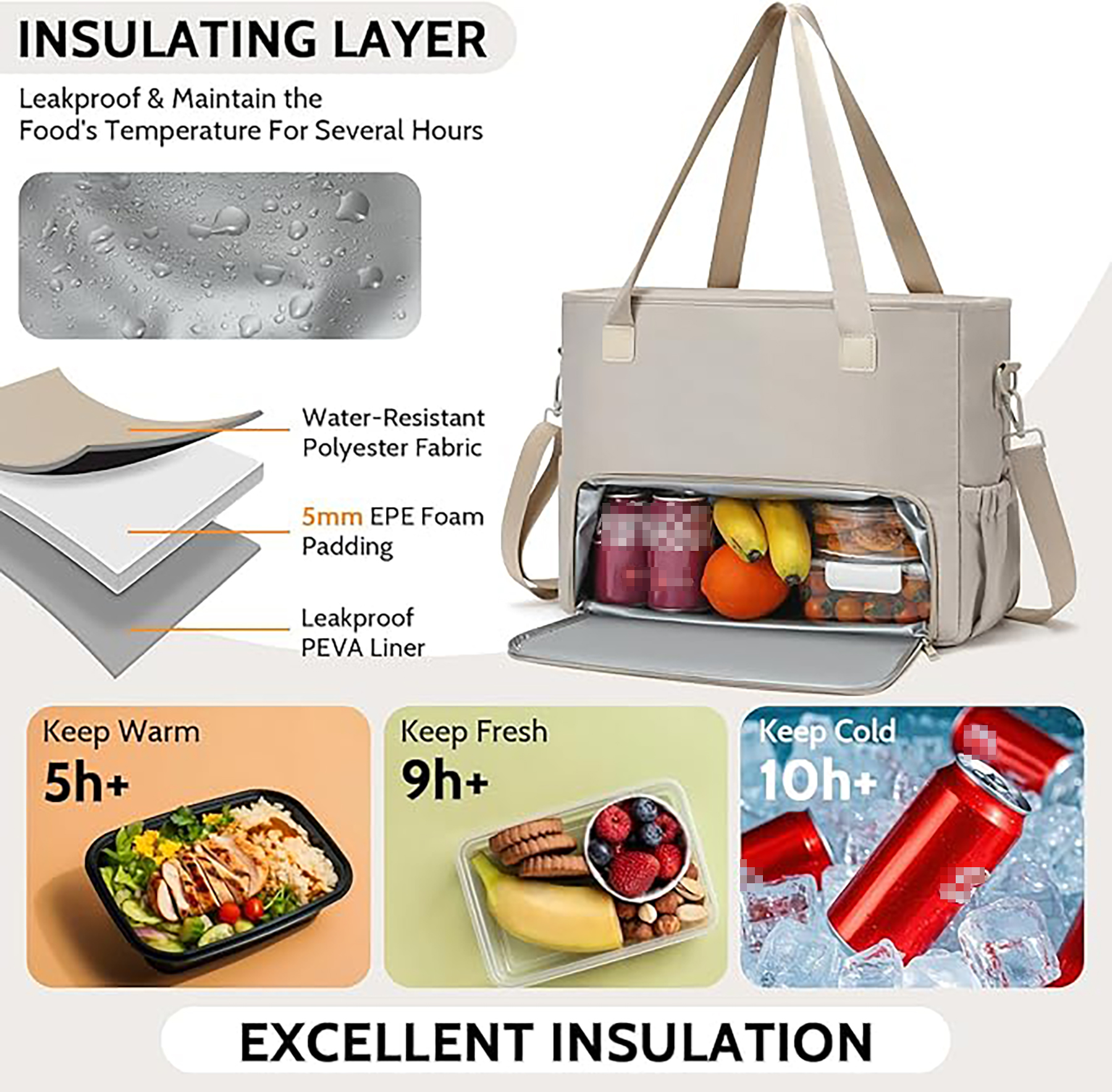 Laptop Bags with Insulated Lunch Compartment 4