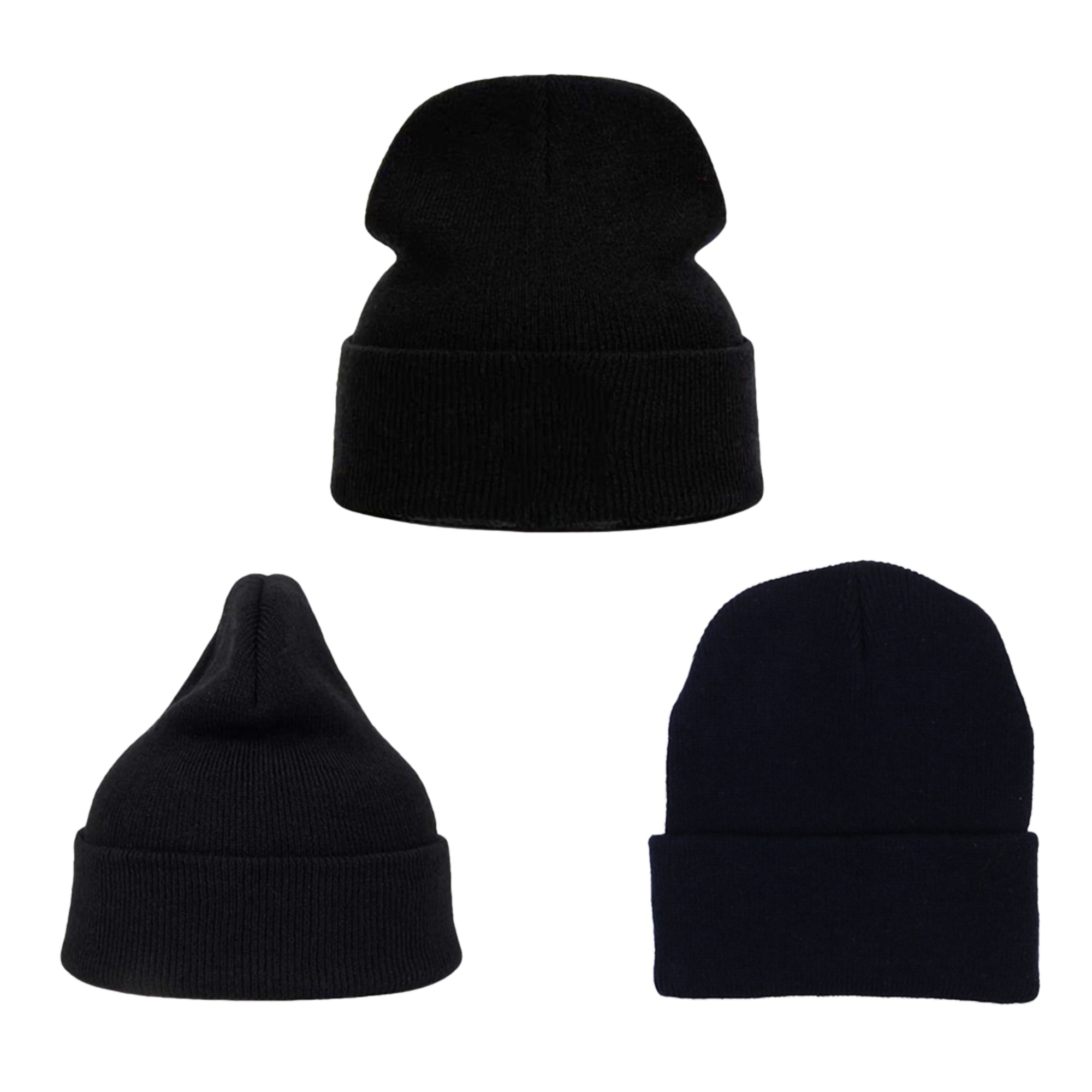 Knitted Cuffed Beanie 2