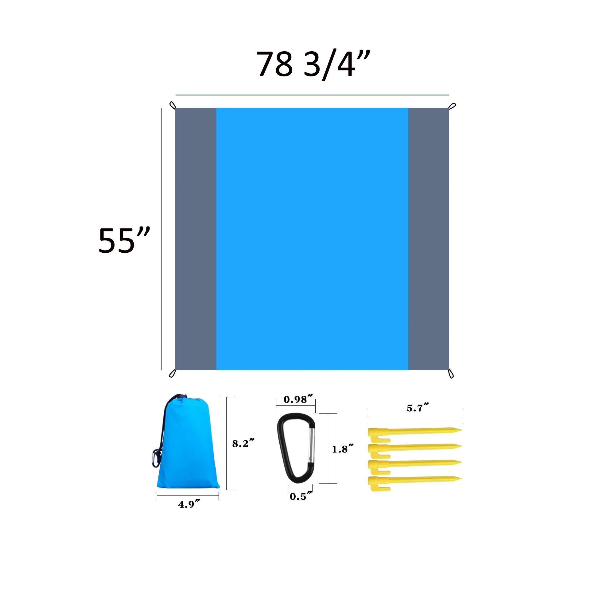 Beach Blanket - Lightweight Sand-resistant 4