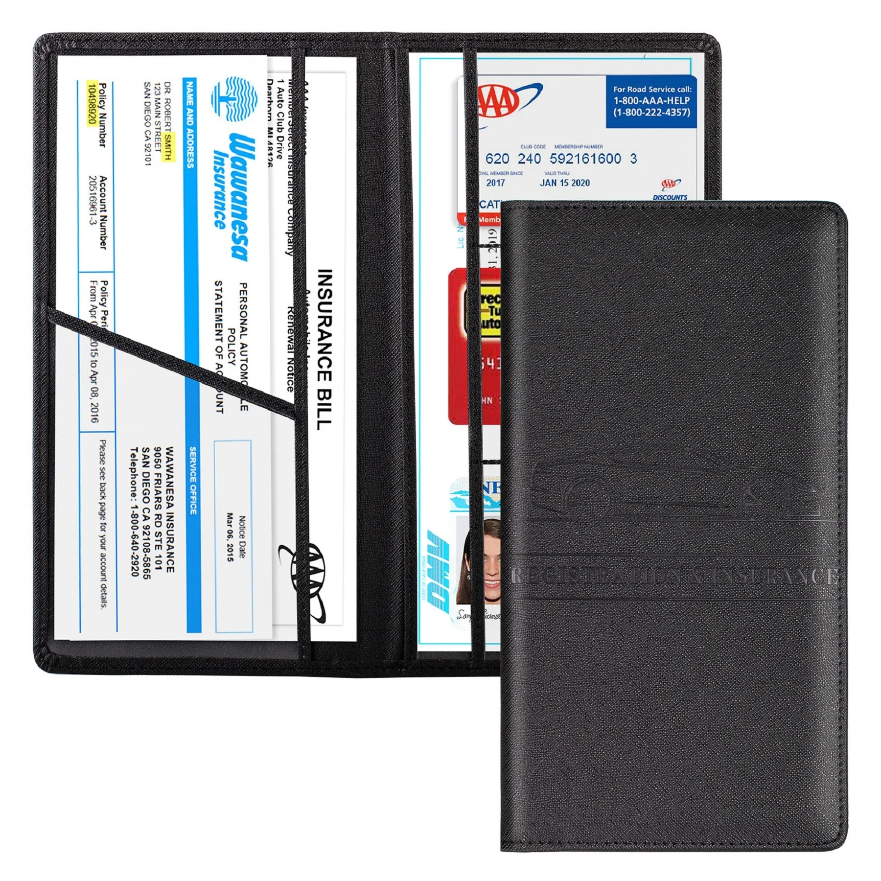 Premium Leather Car Registration 4