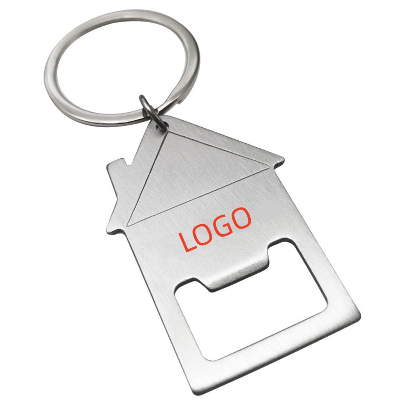 House Shape Bottle Opener Keychain 2
