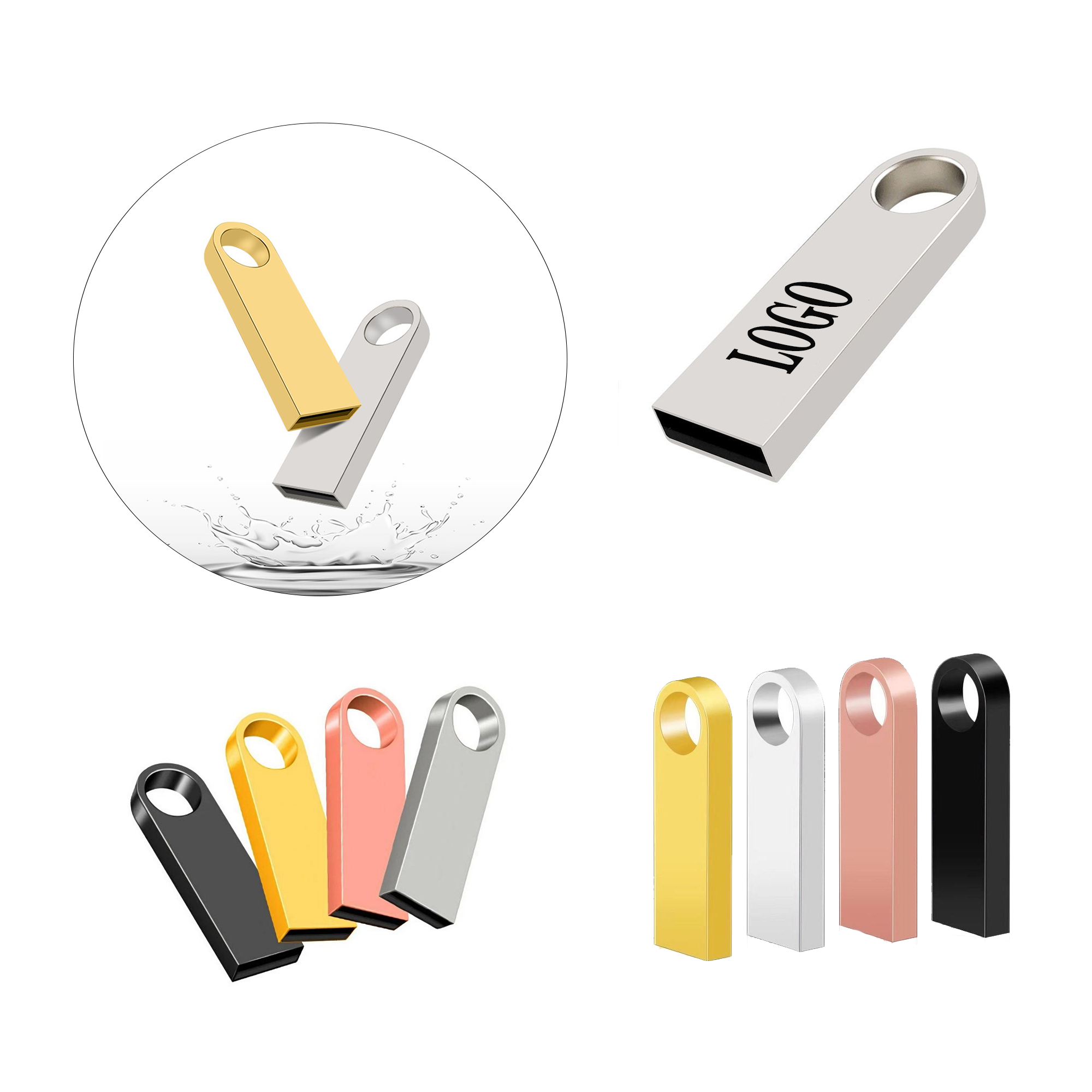 Portable Metal 8GB USB Flash Drive 2