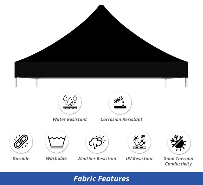 Black Canopy Tent (Topper+ Frame) 6