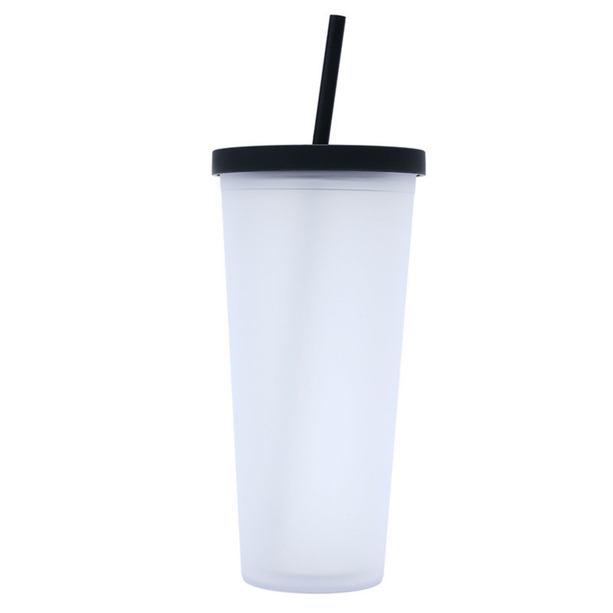 24 oz Frosted Double-Layer Straw Cup 3