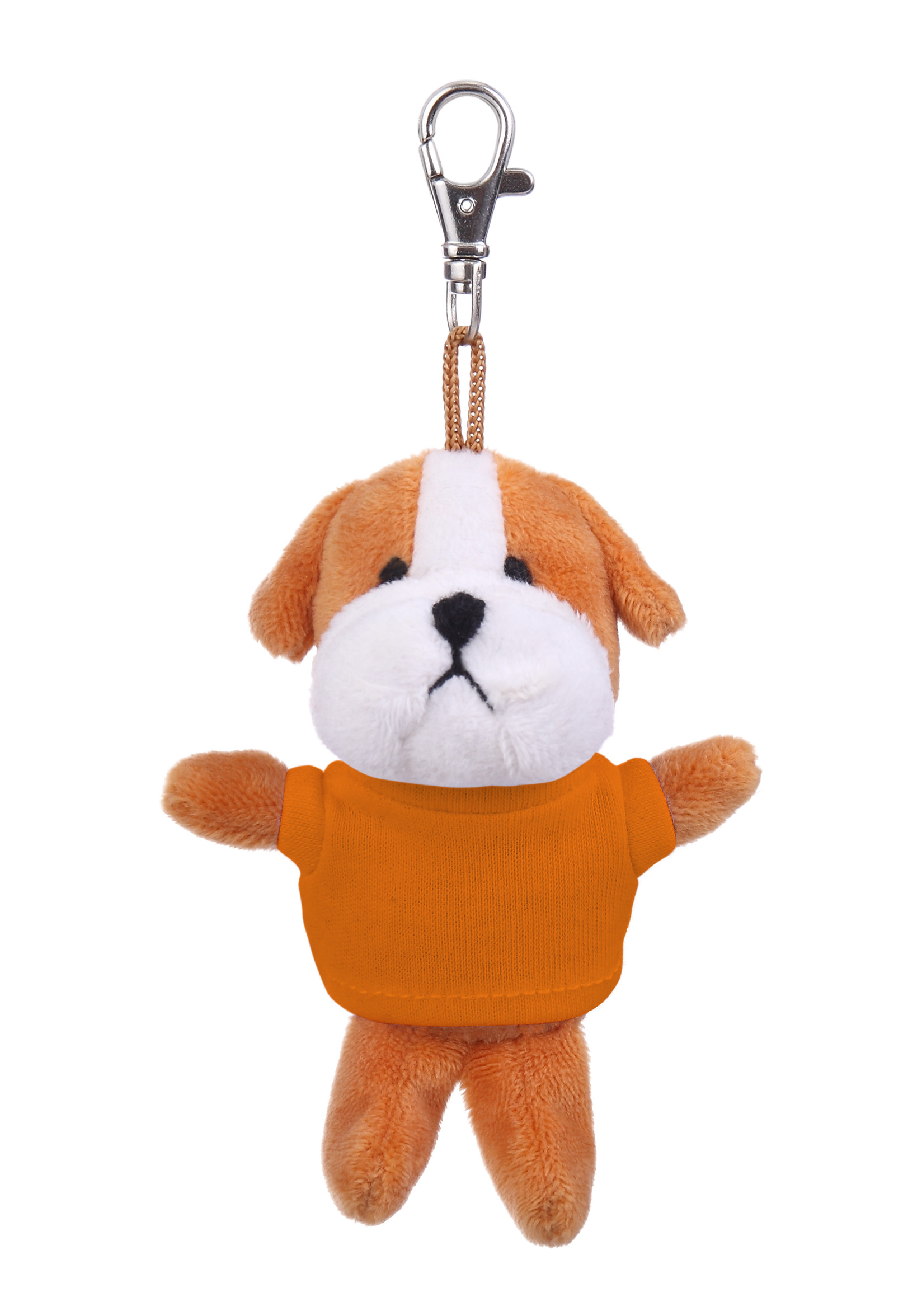 Soft Plush Bulldog Keychain with Tee 11