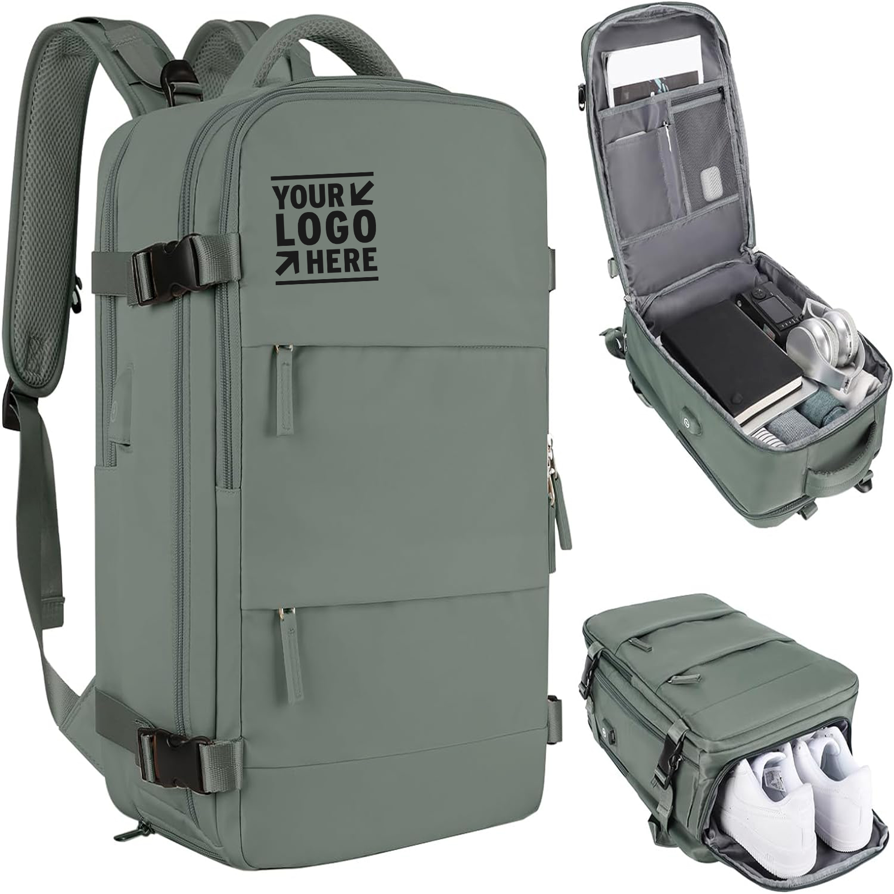 Hiking Women Men Airline Approved Carry On Waterproof Casual Travel Sport Backpack 2