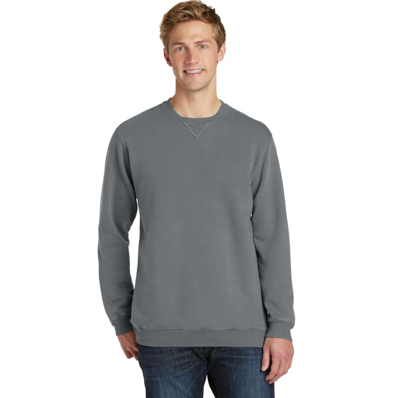 Port & Company Beach Wash Garment-Dyed Crewneck Sweatshirt, custom hoodie or sweatshirt with logo imprint 52